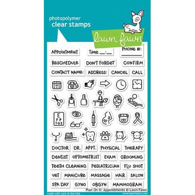 Lawn Fawn Clear Stamps - Plan on it: Appointments
